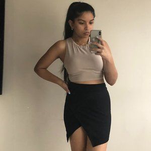 Black Envelope Skirt